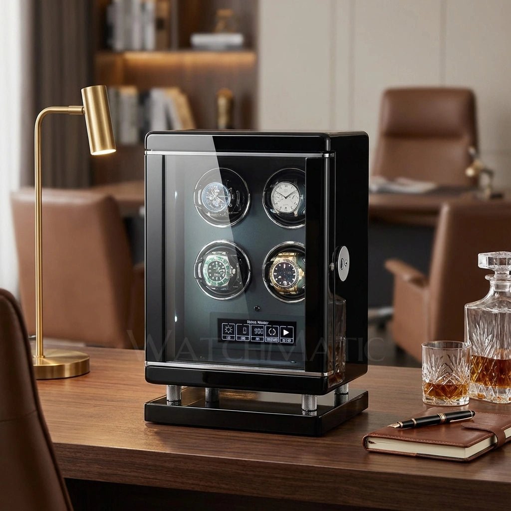 WatchMatic LuxGuard 4 - Slots Watch Winder - WatchMatic