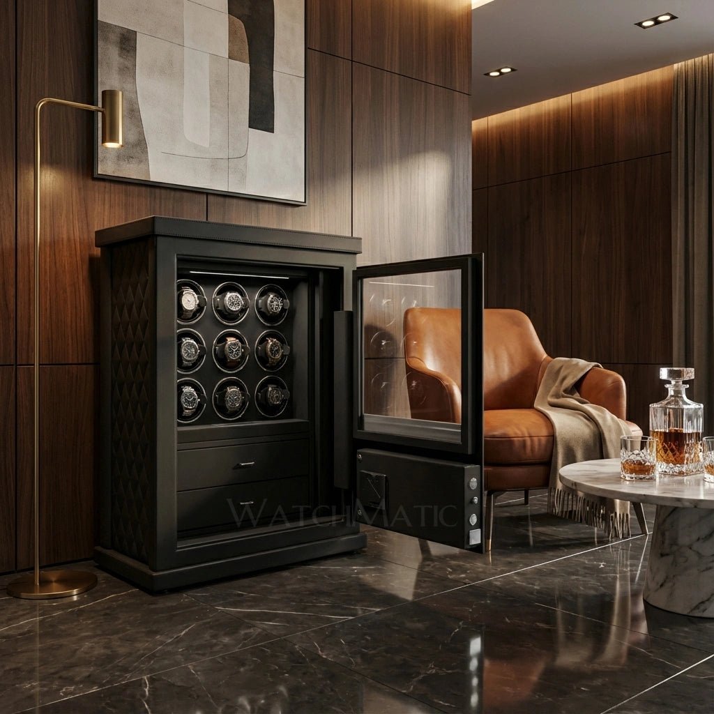 WatchMatic Sentry Vault - Watch Winder Safe Box - WatchMatic