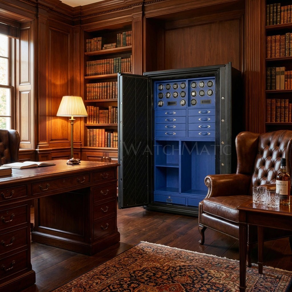 buy Sovereign™ Leather Vault – Dual Door Watch Safe Cabinet at WatchMatic with free shipping